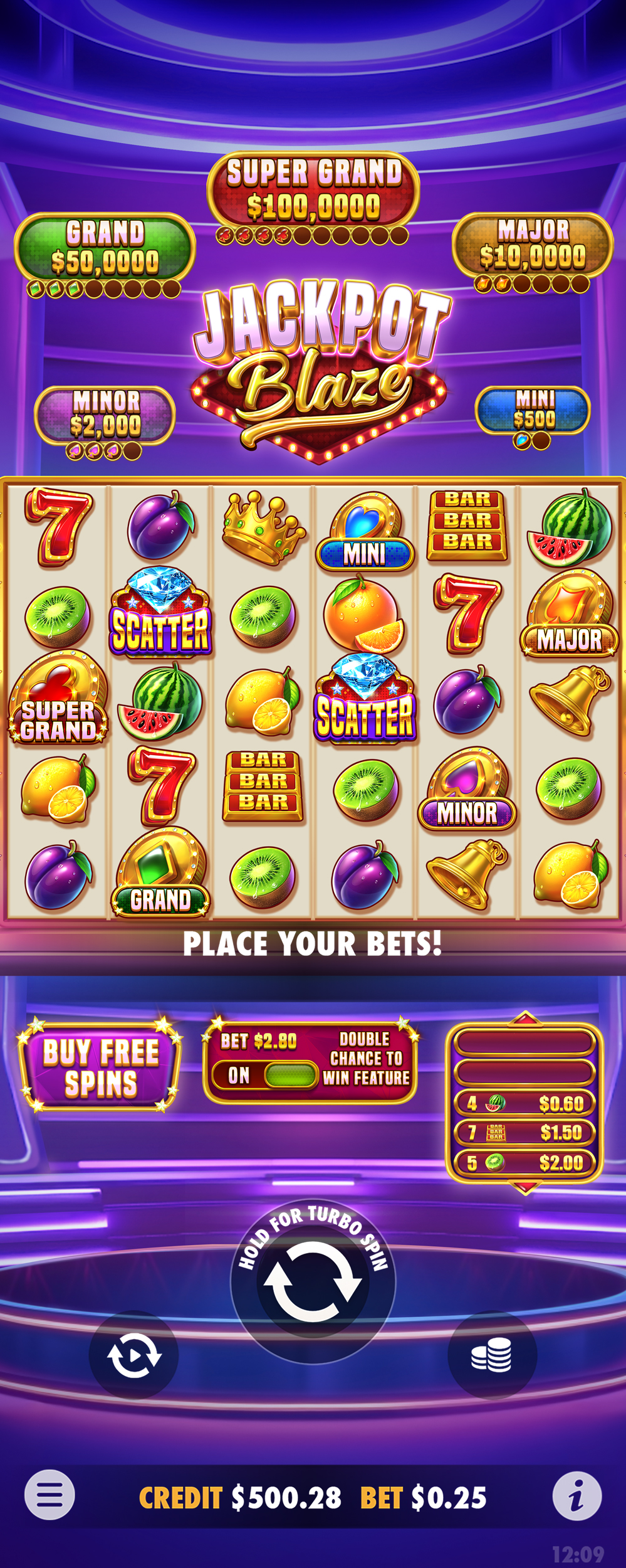 Jackpot Blaze - screenshot with slot description 8